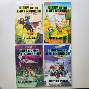 NEW Minecraft Book Bundle Diary of an 8-Bit Warrior Graphic Novel Comic Books Cu